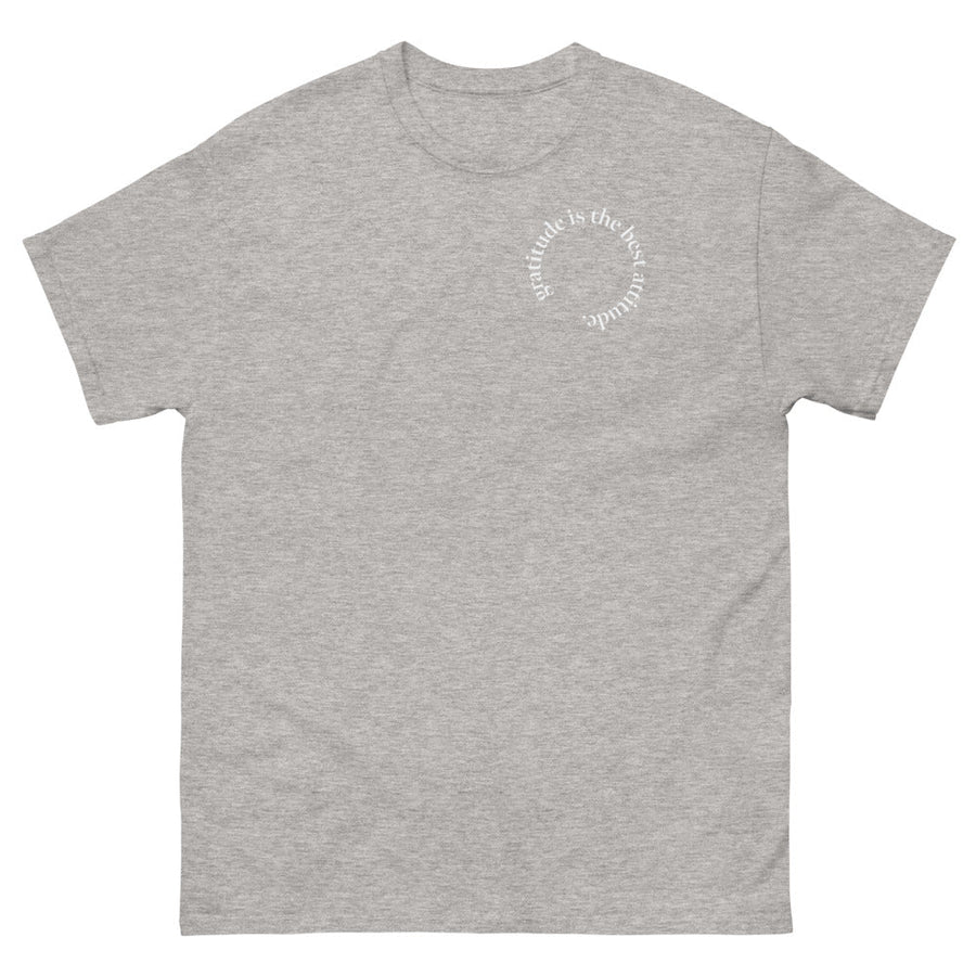 Gratitude Is The Best Attitude Heavyweight Tee Mindful and Modern S 