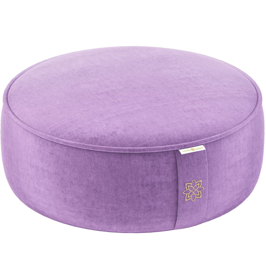 Luxe Velvet Meditation Cushion Mindful & Modern Violet 