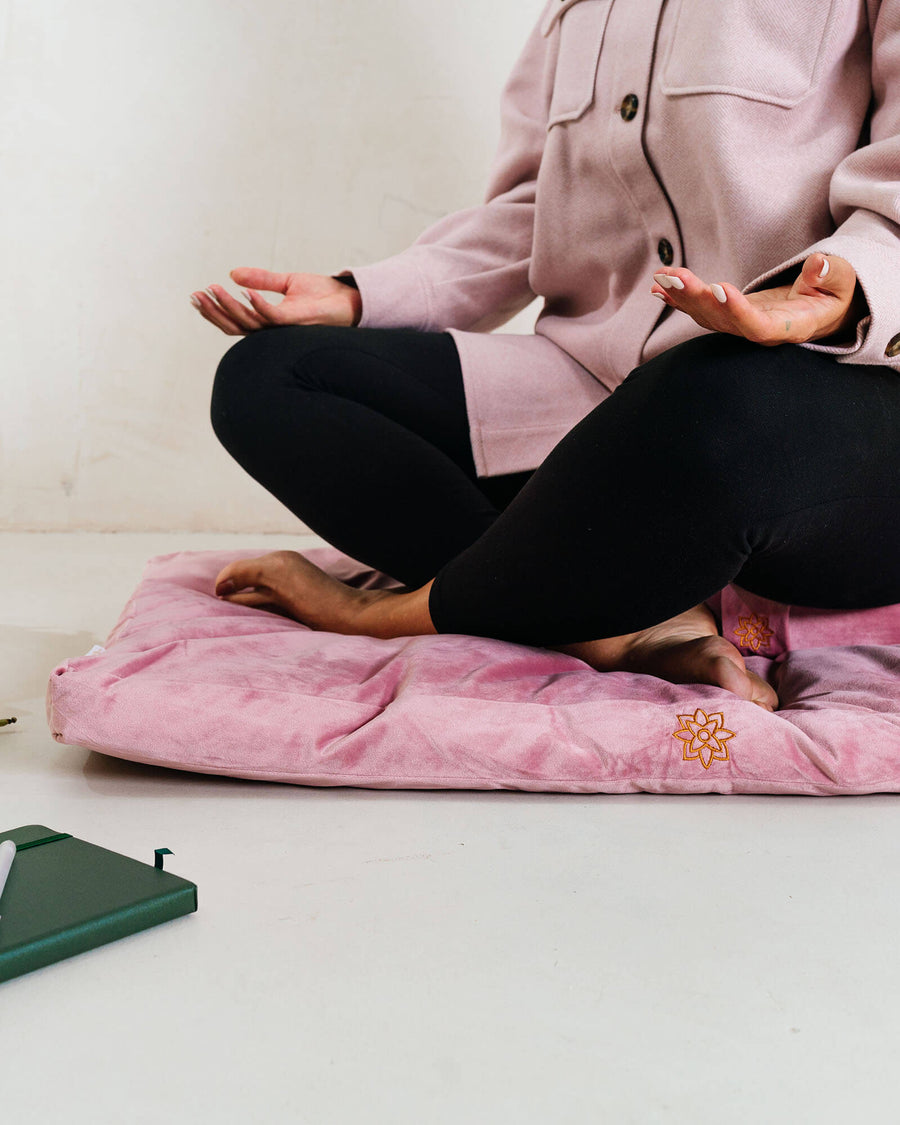Luxe Velvet Meditation Zabuton Mat Mindful & Modern 