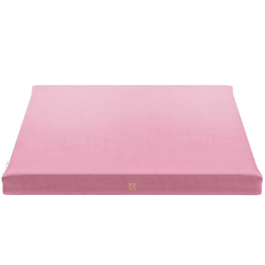 Luxe Velvet Meditation Zabuton Mat Mindful & Modern Pink 