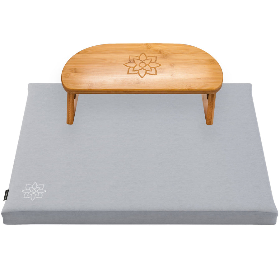 Meditation Bench Set Mindful & Modern Grey 