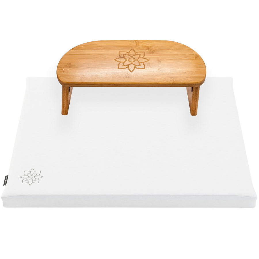 Meditation Bench Set Mindful & Modern White 