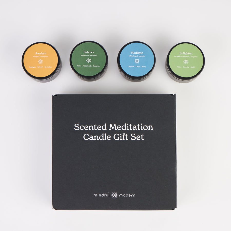 Meditation Candle Gift Set Mindful and Modern 