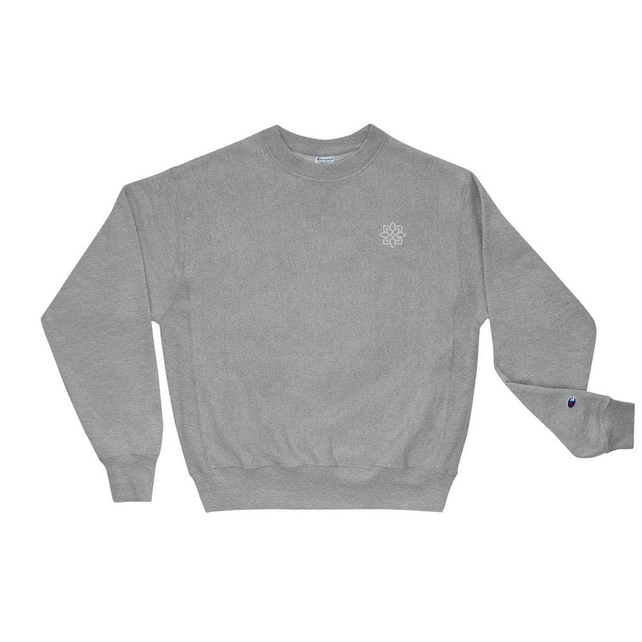 Mindful Lotus Champion Sweatshirt Mindful & Modern Light Grey S 