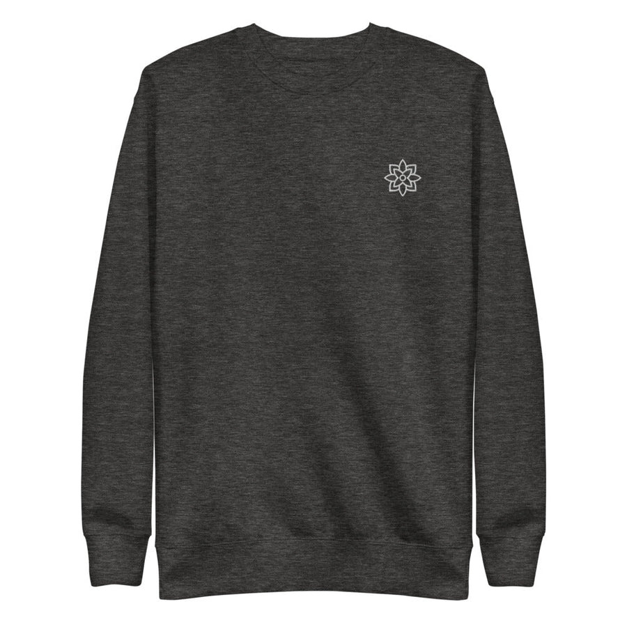 Mindful Lotus Fleece Sweatshirt Mindful & Modern Charcoal Heather S 