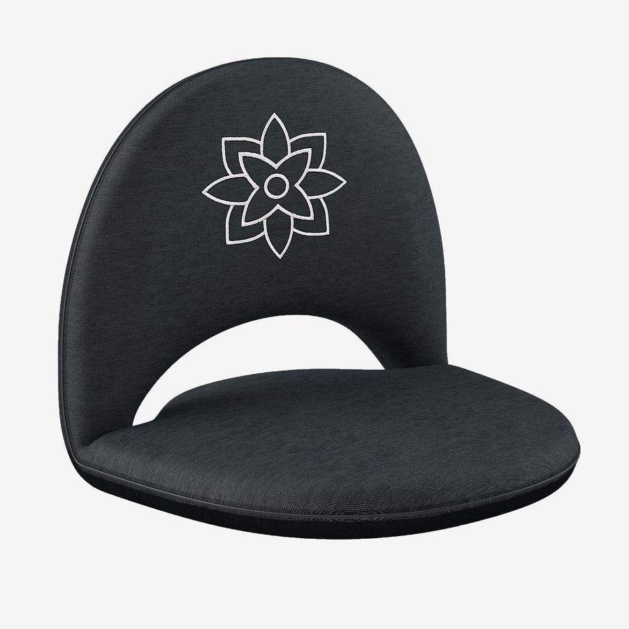 Portable Meditation Chair in Stone Black Mindful & Modern 
